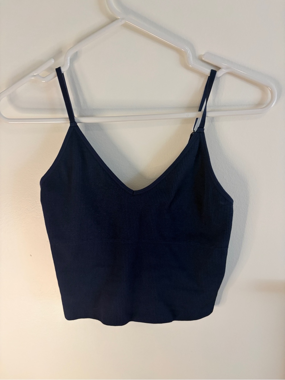 Streetwear Society Navy Ribbed V-Neck Cami